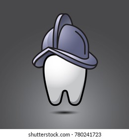 vector funny wisdom tooth character