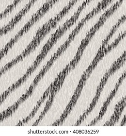 Vector fur background. Seamless animal striped pattern. Tiger skin for fashion design.