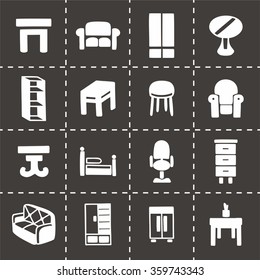 Vector Furniture icon set