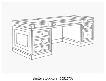 vector furniture table cabinet