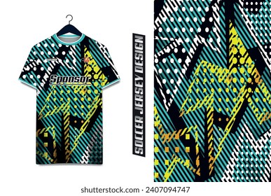 Vector futuristic abstract background pattern for sport jersey design