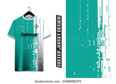 Patrón de fondo abstracto vectorial futurista para diseño de jersey deportivo