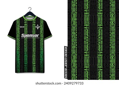Vector futuristic abstract background pattern for sport jersey design