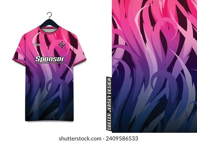 Vector futuristic abstract background pattern for sport jersey design