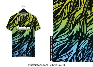 Vector futuristic abstract background pattern for sport jersey design