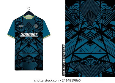 Vector futuristic abstract background pattern for sport jersey design