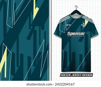 Vector futuristic abstract background pattern for sport jersey design