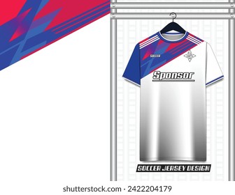 Vector futuristic abstract background pattern for sport jersey design