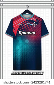 Vector futuristic abstract background pattern for sport jersey design
