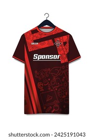 Vector futuristic abstract background pattern for sport jersey design