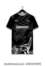 Vector futuristic abstract background pattern for sport jersey design