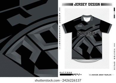 Vector futuristic abstract background pattern for sport jersey design