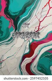 Vector futuristic abstract background pattern for sport jersey design template	

