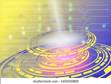 Vector of futuristic abstract background template with modern design. Beauty and elegant. Technology Background. 