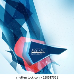 Vector futuristic abstract colorful lines background. Eps10