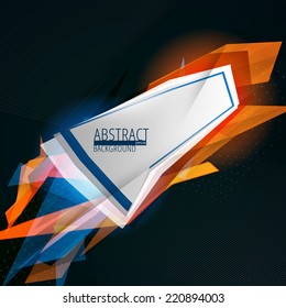 Vector futuristic abstract colorful lines background. Eps10