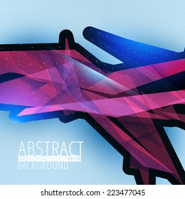 Vector futuristic abstract colorful lines background. Eps10