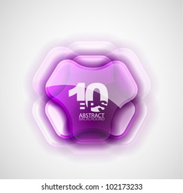 Símbolo abstracto vectorial futurista