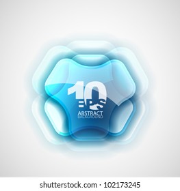 Vector futuristic abstract symbol