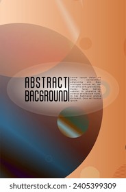 Vector Futuristic Background with Gradient Mesh Holographic Circles. Bright Geometric Page Design with Lines, Dots, Round Shapes. Identity Style for your Business Flyer.