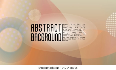 Vector Futuristic Background with Gradient Mesh Holographic Circles. Future Minimal Web Design with Abstract Composition. Simple Style for your Business Poster.