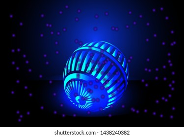 Vector of futuristic background template. Beauty and elegant with circle shape. 3d technology background ilustration. Eps 10.