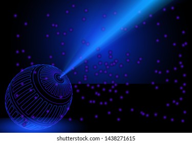 Vector of futuristic background template. Beauty and elegant with circle shape.  3d technology background ilustration. Eps 10.