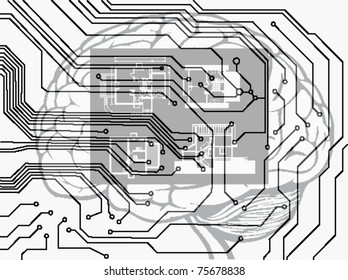 vector futuristic circuit board background