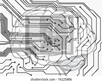 vector futuristic circuit board background