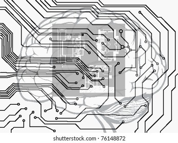 vector futuristic circuit board background
