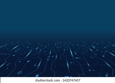 vector futuristic circuit board , Electronic motherboard , Communication and engineering concept , Hi-tech digital technology concept 