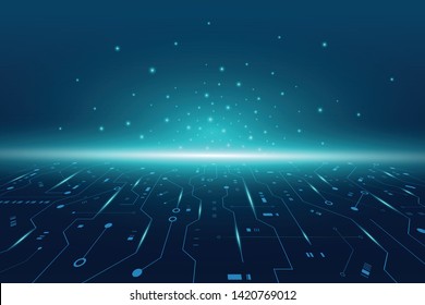 vector futuristic circuit board , Electronic motherboard , Communication and engineering concept , Hi-tech digital technology concept 