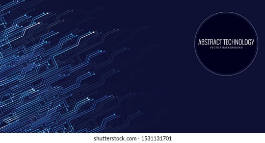 Vector futuristic circuit board , Electronic motherboard , Communication and engineering concept , Hi-tech digital technology concept