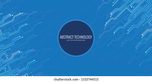 Vector futuristic circuit board , Electronic motherboard , Communication and engineering concept , Hi-tech digital technology concept