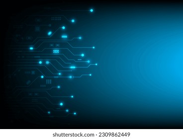 Vector futuristic circuit board , Electronic motherboard , Communication and engineering concept, Hi-tech digital technology concept. Digital technology world. Business virtual concept.