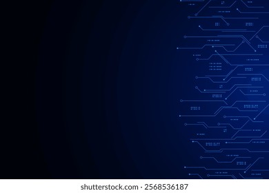 vector futuristic circuit board , Electronic motherboard , Communication and engineering concept , Hi-tech digital technology concept