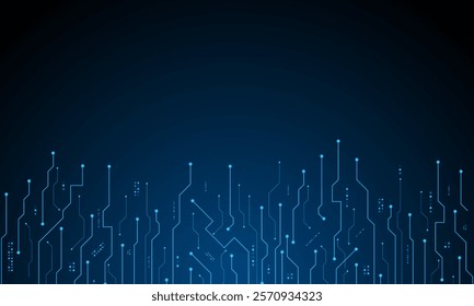 vector futuristic circuit board , Electronic motherboard , Communication and engineering concept , Hi-tech digital technology concept	