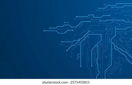 vector futuristic circuit board , Electronic motherboard , Communication and engineering concept , Hi-tech digital technology concept	
