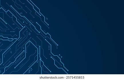 vector futuristic circuit board , Electronic motherboard , Communication and engineering concept , Hi-tech digital technology concept	
