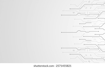 vector futuristic circuit board , Electronic motherboard , Communication and engineering concept , Hi-tech digital technology concept	
