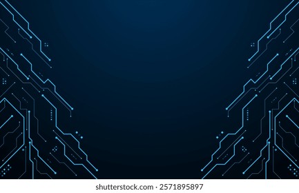 vector futuristic circuit board , Electronic motherboard , Communication and engineering concept , Hi-tech digital technology concept