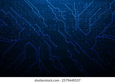 vector futuristic circuit board , Electronic motherboard , Communication and engineering concept , Hi-tech digital technology concept	
