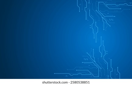 vector futuristic circuit board , Electronic motherboard , Communication and engineering concept , Hi-tech digital technology concept	
