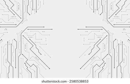 vector futuristic circuit board , Electronic motherboard , Communication and engineering concept , Hi-tech digital technology concept	
