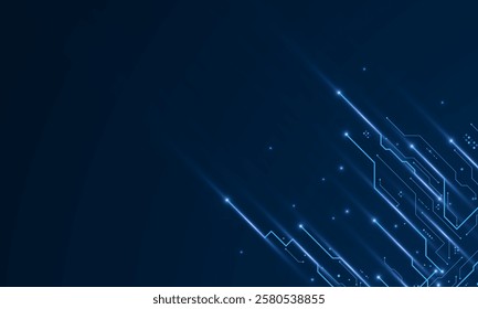 vector futuristic circuit board , Electronic motherboard , Communication and engineering concept , Hi-tech digital technology concept	
