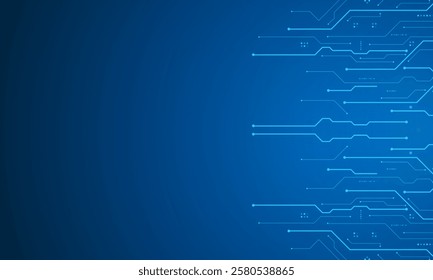 vector futuristic circuit board , Electronic motherboard , Communication and engineering concept , Hi-tech digital technology concept	
