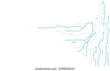 vector futuristic circuit board , Electronic motherboard , Communication and engineering concept , Hi-tech digital technology concept	
