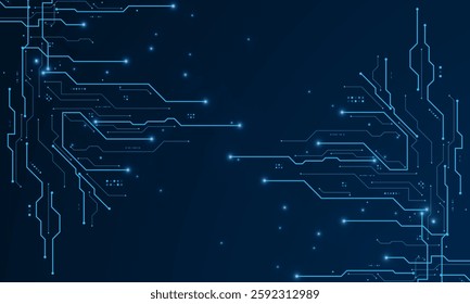 vector futuristic circuit board , Electronic motherboard , Communication and engineering concept , Hi-tech digital technology concept