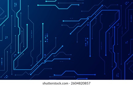 vector futuristic circuit board , Electronic motherboard , Communication and engineering concept , Hi-tech digital technology concept	
