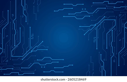 vector futuristic circuit board , Electronic motherboard , Communication and engineering concept , Hi-tech digital technology concept	
